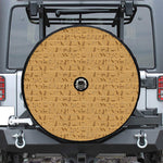 Ancient Egyptian Hieroglyphs Print Tire Cover With Camera Hole