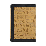 Ancient Egyptian Hieroglyphs Print Trifold Wallet