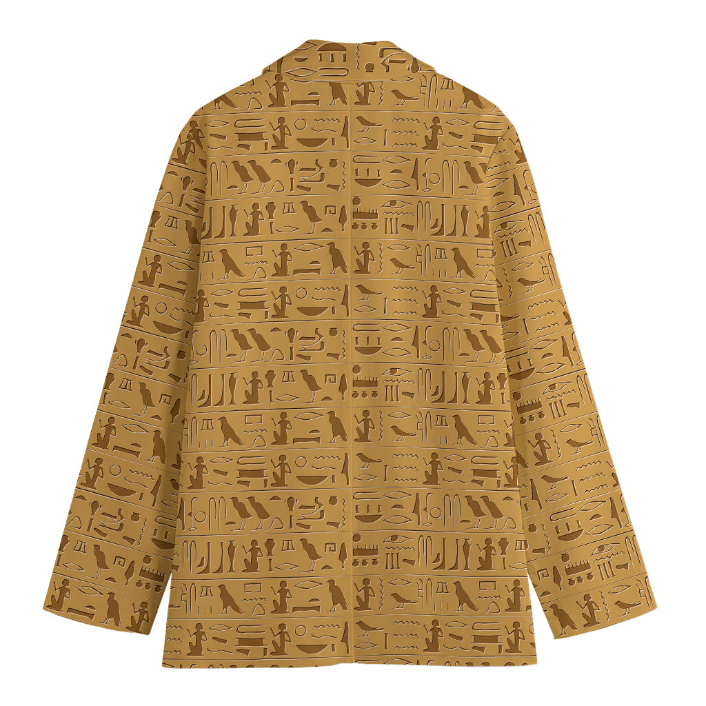 Ancient Egyptian Hieroglyphs Print Women's Blazer