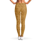 Ancient Egyptian Hieroglyphs Print Women's Leggings