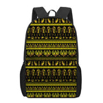 Ancient Egyptian Pattern Print 17 Inch Backpack