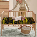 Ancient Egyptian Pattern Print Baby Crib Sheet