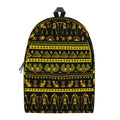 Ancient Egyptian Pattern Print School Backpack