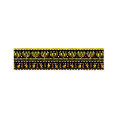 Ancient Egyptian Pattern Print Bed Runner