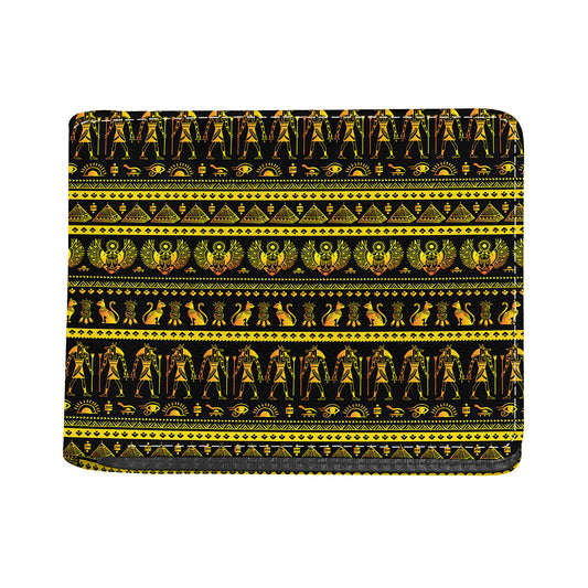 Ancient Egyptian Pattern Print Bifold Wallet
