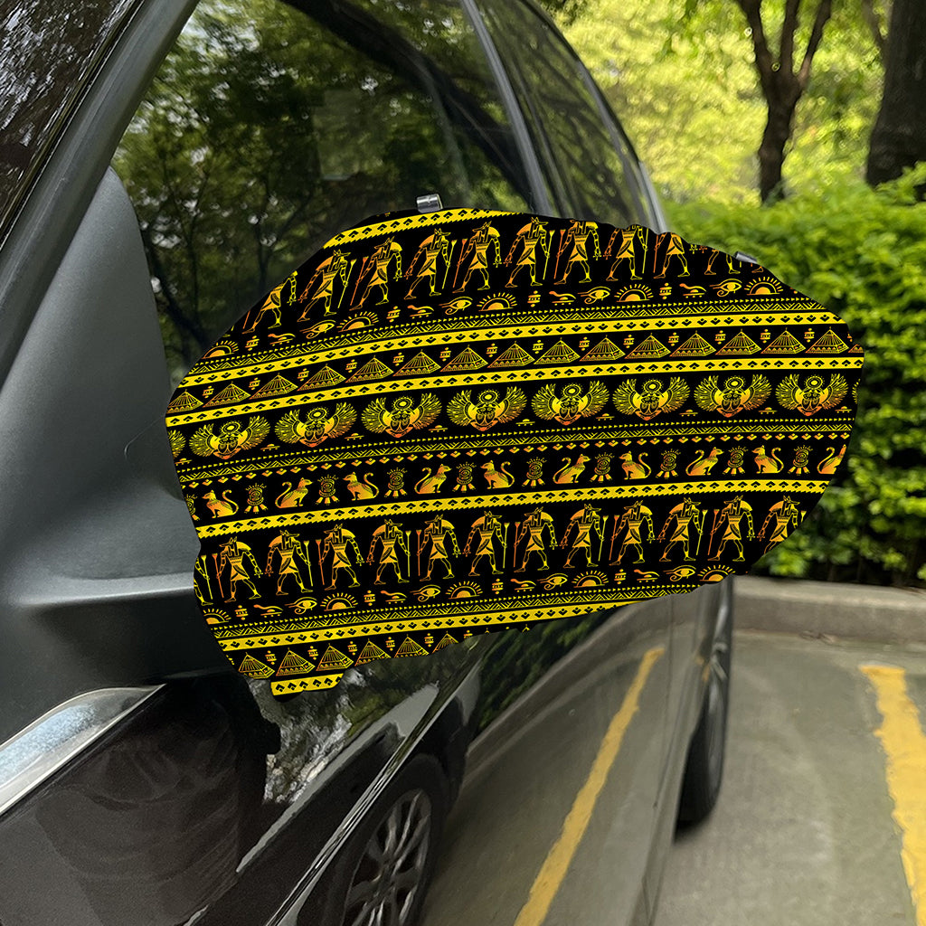 Ancient Egyptian Pattern Print Car Side Mirror Covers