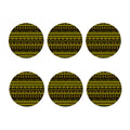 Ancient Egyptian Pattern Print Coaster Set
