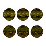 Ancient Egyptian Pattern Print Coaster Set