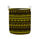 Ancient Egyptian Pattern Print Collapsible Laundry Basket