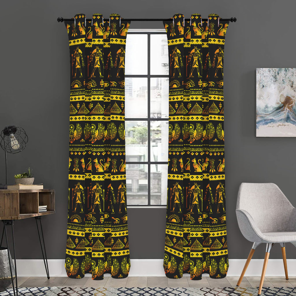 Ancient Egyptian Pattern Print Curtain