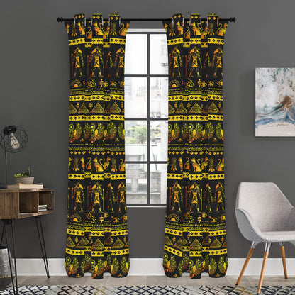 Ancient Egyptian Pattern Print Curtain