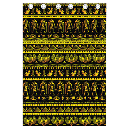 Ancient Egyptian Pattern Print Curtain