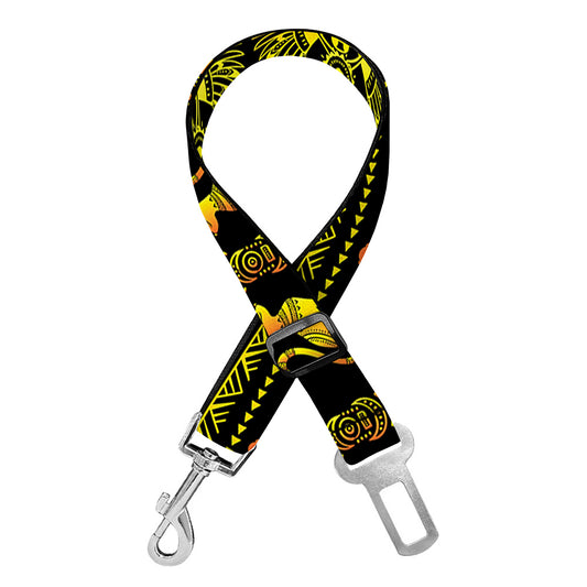 Ancient Egyptian Pattern Print Dog Seat Belt