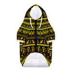 Ancient Egyptian Pattern Print Dog Zip Up Hoodie