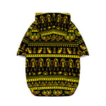 Ancient Egyptian Pattern Print Dog Zip Up Hoodie