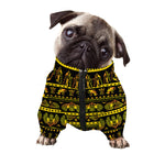 Ancient Egyptian Pattern Print Dog Zip Up Jacket