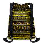 Ancient Egyptian Pattern Print Drawstring Backpack