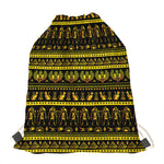 Ancient Egyptian Pattern Print Drawstring Bag