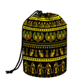 Ancient Egyptian Pattern Print Drawstring Makeup Bag