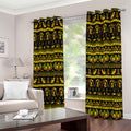 Ancient Egyptian Pattern Print Grommet Curtains