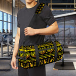 Ancient Egyptian Pattern Print Gym Bag