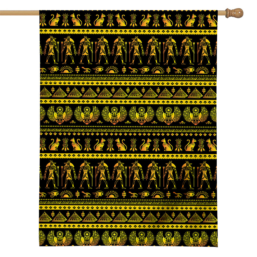 Ancient Egyptian Pattern Print House Flag