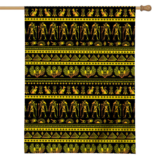Ancient Egyptian Pattern Print House Flag