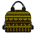Ancient Egyptian Pattern Print Insulated Lunch Bag