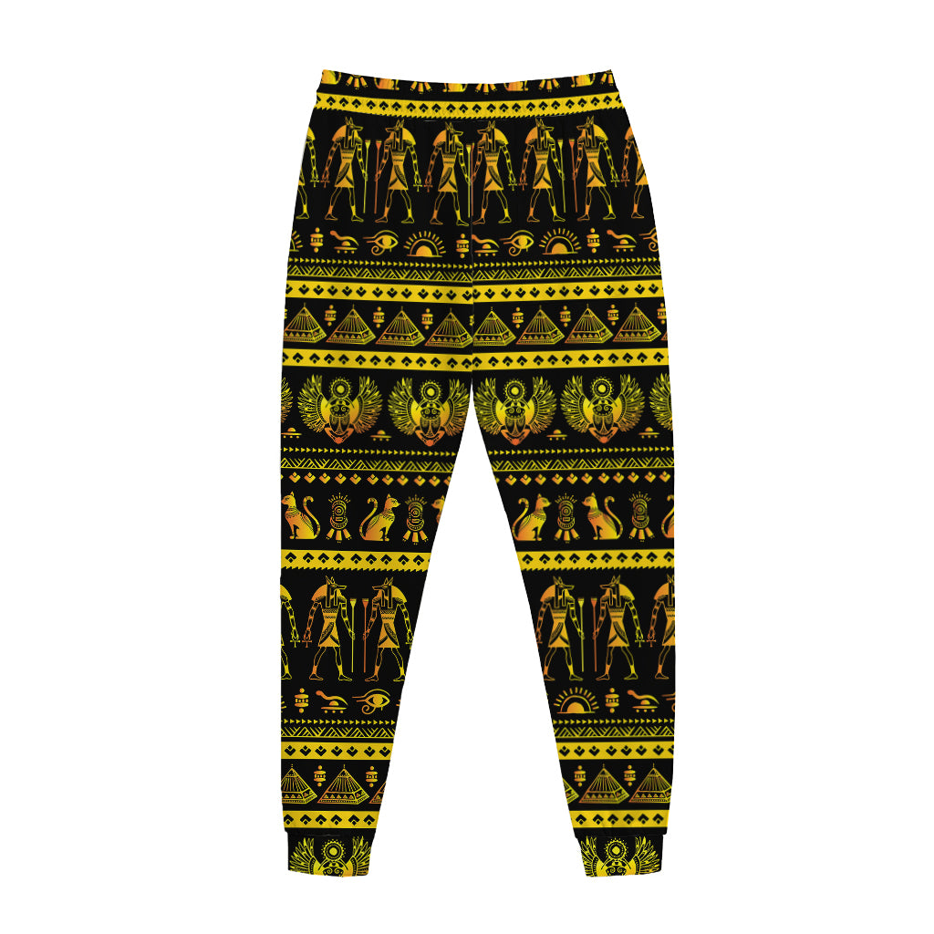 Ancient Egyptian Pattern Print Jogger Pants