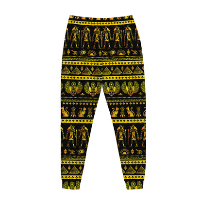 Ancient Egyptian Pattern Print Jogger Pants