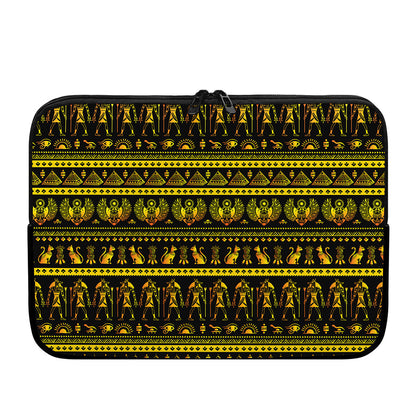 Ancient Egyptian Pattern Print Laptop Sleeve