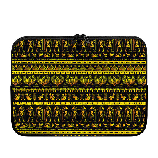 Ancient Egyptian Pattern Print Laptop Sleeve