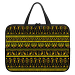 Ancient Egyptian Pattern Print Laptop Sleeve With Handle