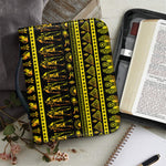 Ancient Egyptian Pattern Print Leather Bible Cover