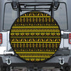 Ancient Egyptian Pattern Print Leather Spare Tire Cover