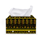 Ancient Egyptian Pattern Print Leather Tissue Box Cover