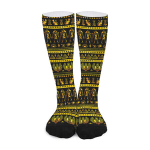 Ancient Egyptian Pattern Print Long Socks