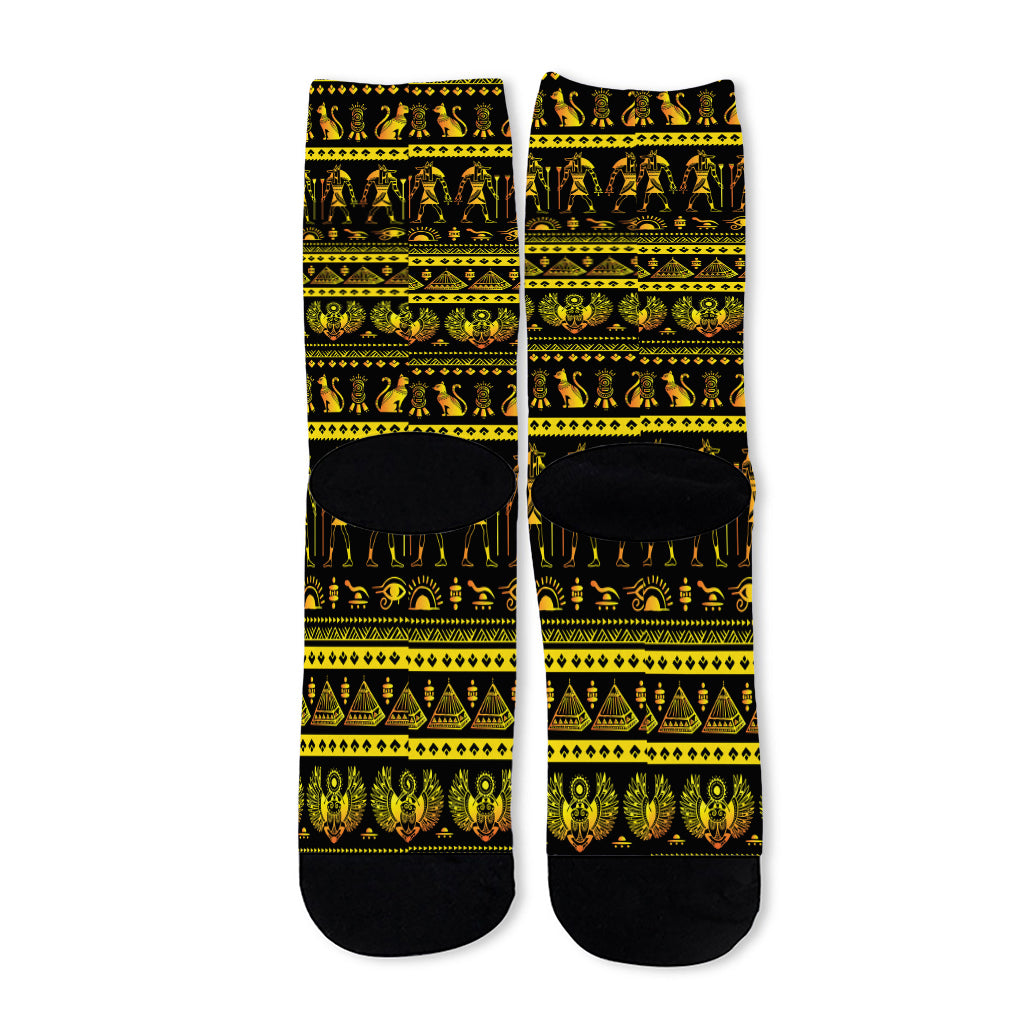 Ancient Egyptian Pattern Print Long Socks