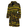 Ancient Egyptian Pattern Print Men's Bathrobe