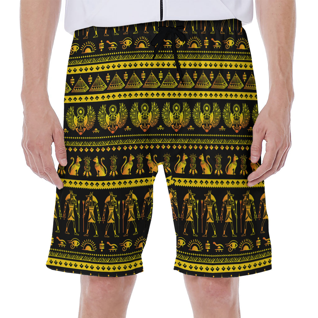 Ancient Egyptian Pattern Print Men's Beach Shorts