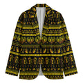 Ancient Egyptian Pattern Print Men's Blazer