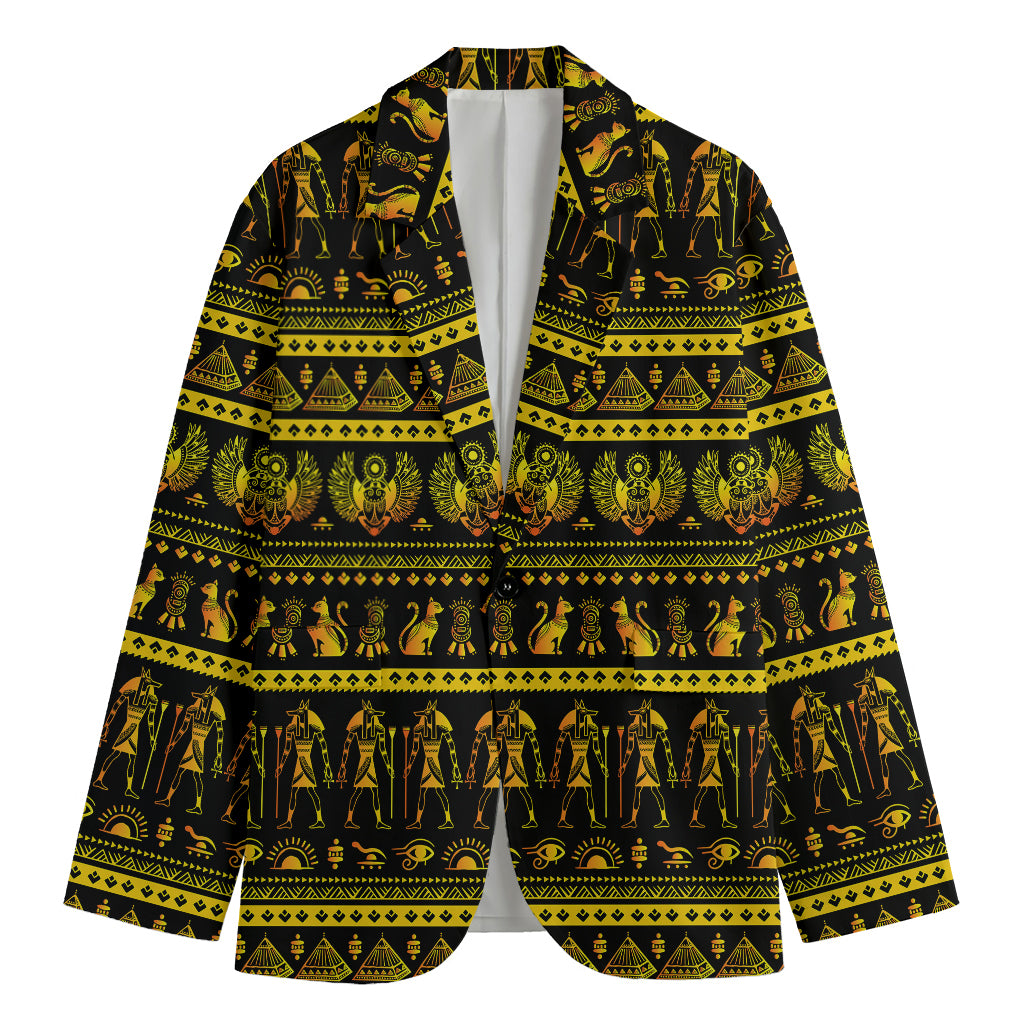 Ancient Egyptian Pattern Print Men's Blazer