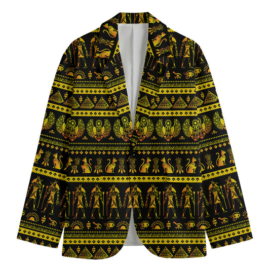 Ancient Egyptian Pattern Print Men's Blazer
