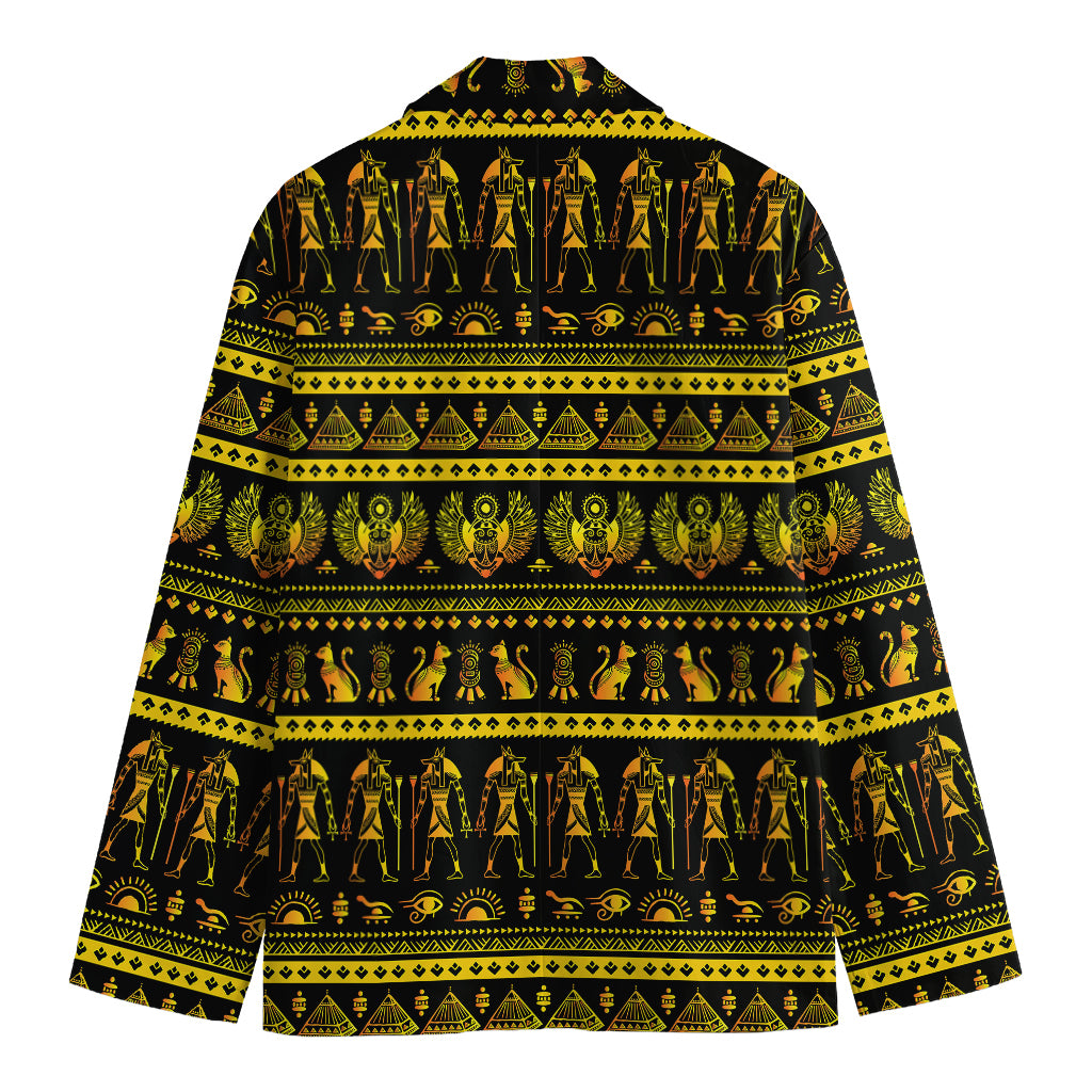 Ancient Egyptian Pattern Print Men's Blazer