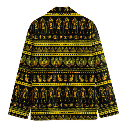 Ancient Egyptian Pattern Print Men's Blazer