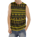 Ancient Egyptian Pattern Print Men's Fitness Tank Top