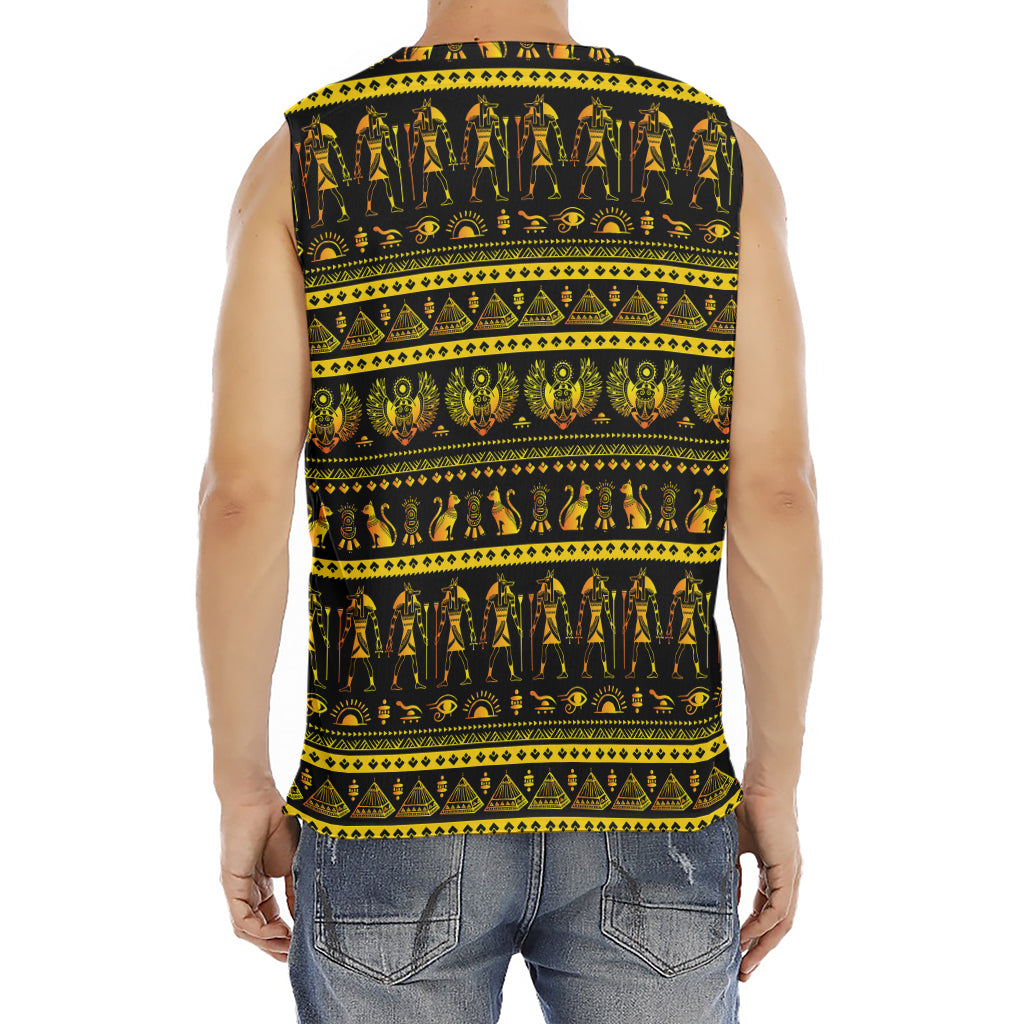 Ancient Egyptian Pattern Print Men's Fitness Tank Top