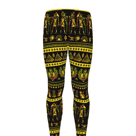 Ancient Egyptian Pattern Print Men's leggings
