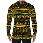 Ancient Egyptian Pattern Print Men's Long Sleeve T-Shirt