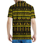 Ancient Egyptian Pattern Print Men's Polo Shirt